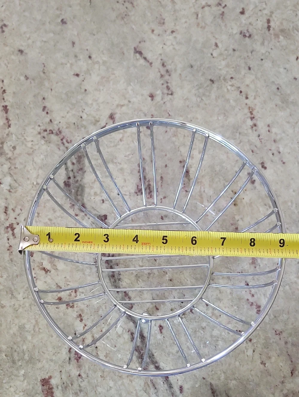 Contempo Metal Chrome Wire Fruit Veggie Basket